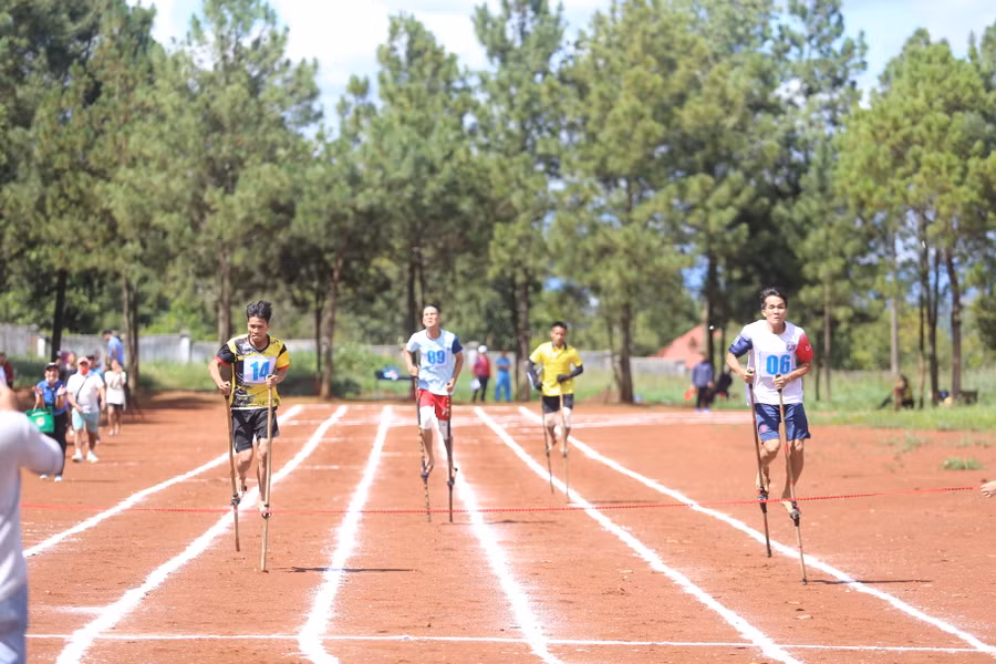 Các VĐV Gia Lai đã chứng tỏ vị thế số 1 ở môn Cà kheo. Ảnh: Văn Ngọc Các VĐV Gia Lai đã chứng tỏ vị thế số 1 ở môn Cà kheo. Ảnh: Văn Ngọc