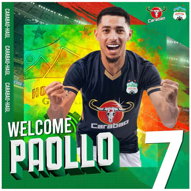 Tiền đạo xấu số Paollo Madeira Oliveira. Ảnh nguồn CLB Hoàng Anh Gia Lai Tiền đạo xấu số Paollo Madeira Oliveira. Ảnh nguồn CLB Hoàng Anh Gia Lai