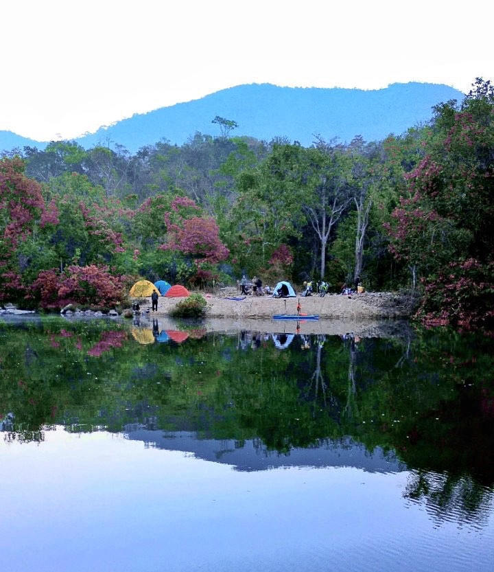 Khung cảnh xung quanh thác Ia Tul đẹp như một bức tranh. Ảnh: Hoàng Ngọc Khung cảnh xung quanh thác Ia Tul đẹp như một bức tranh. Ảnh: Hoàng Ngọc
