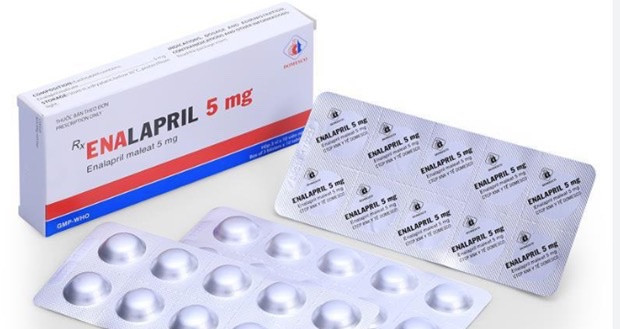 Một lô thuốc Enalapril 5mg. Ảnh nguồn An Ninh Thủ Đô