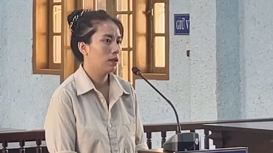 Bị cáo Nguyễn Thị Quỳnh. Ảnh: Thúy Trinh