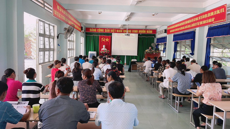 Quang cảnh lớp tập huấn. Ảnh: Hoa Mai Quang cảnh lớp tập huấn. Ảnh: Hoa Mai