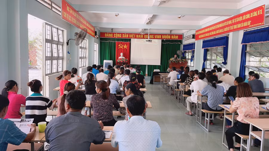 Quang cảnh lớp tập huấn. Ảnh: Hoa Mai