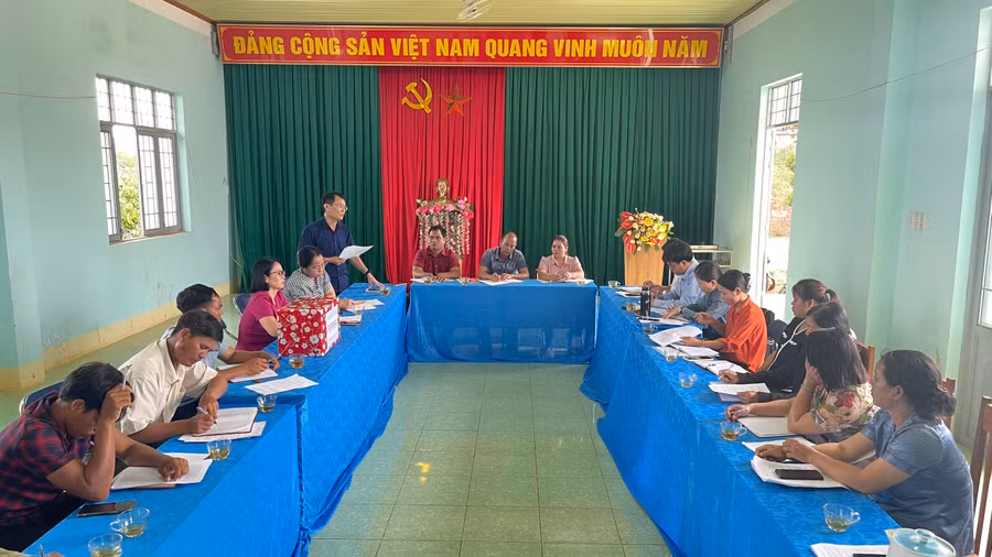 Quang cảnh buổi sinh hoạt. Ảnh: Bá Bính