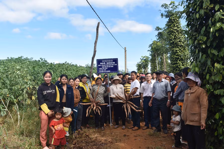 Người dân tham gia hội thảo đầu bờ. Ảnh: Minh Thoan