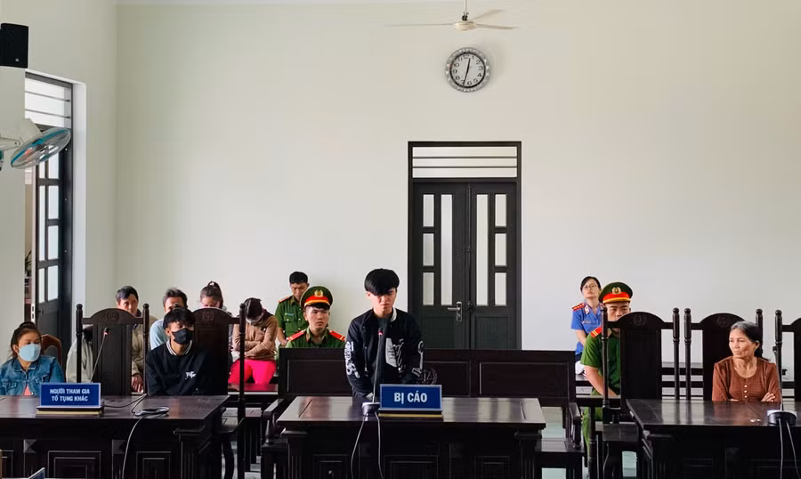 Bị cáo Đỗ Duy Hoàng Hải tại phiên tòa. Ảnh: Nguyễn Chí Linh