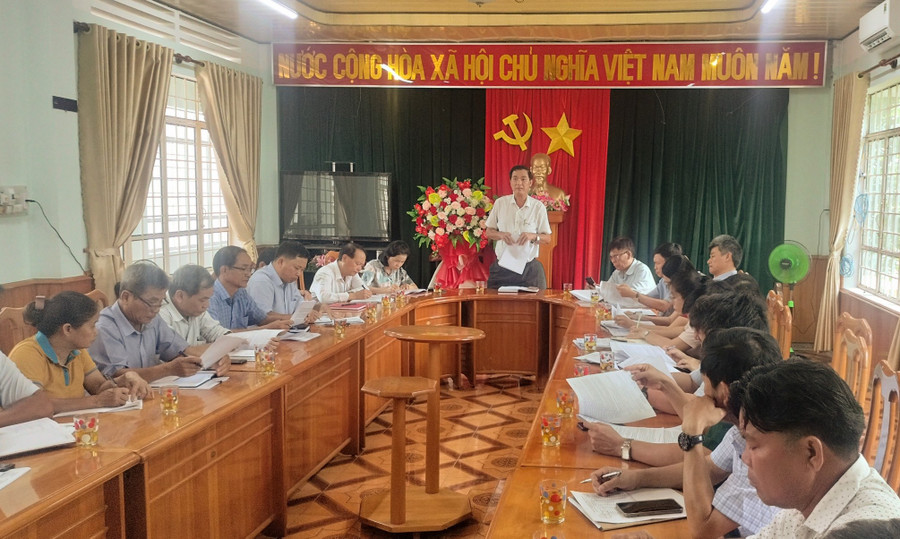 Quang cảnh buổi làm việc. Ảnh: Minh Ngân