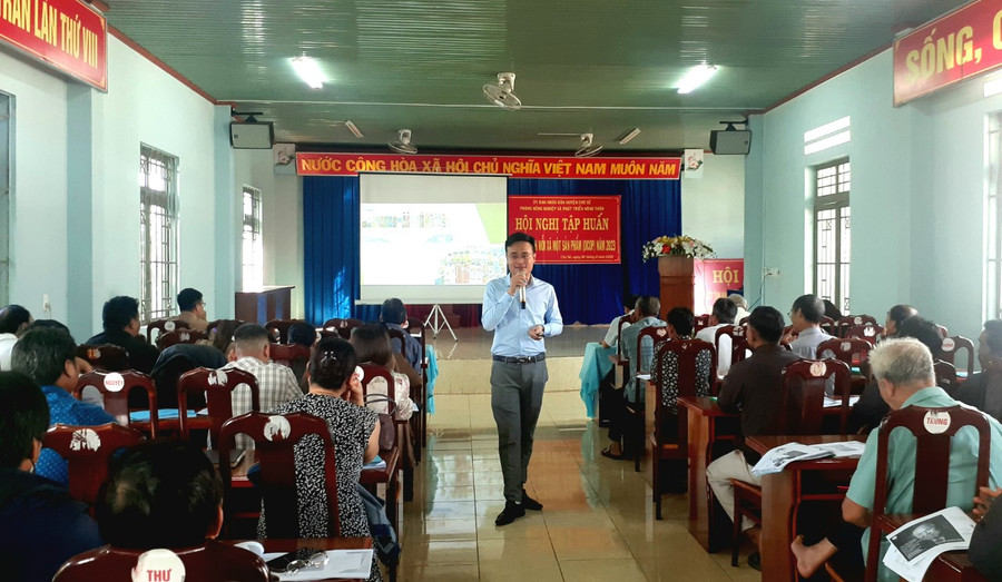 Quang cảnh lớp tập huấn. Ảnh: Hoàng Viên Quang cảnh lớp tập huấn. Ảnh: Hoàng Viên