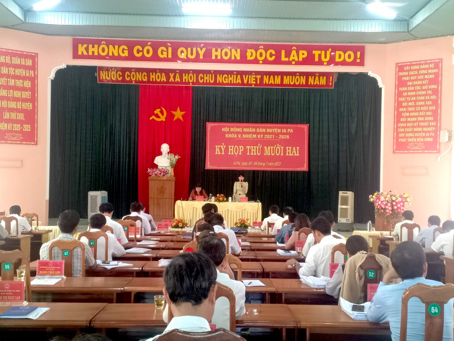 Quang cảnh kỳ họp. Ảnh: Như Loan