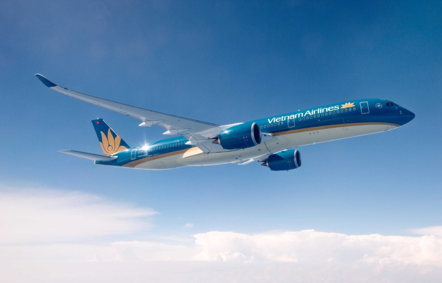 Máy bay Vietnam Airlines.
