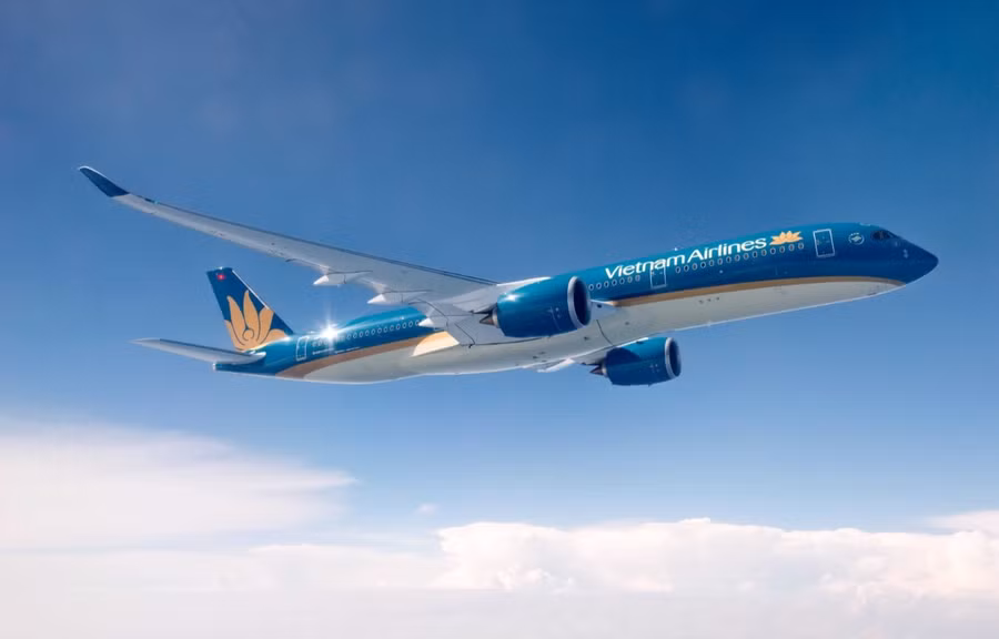 Máy bay Vietnam Airlines.