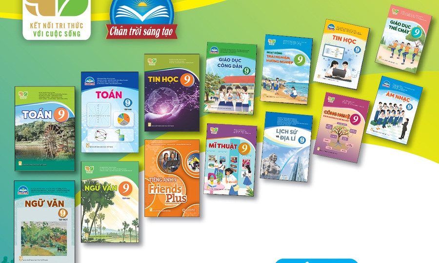 Sách giáo khoa lớp 9 của Nhà xuất bản Giáo dục Việt Nam. Ảnh nguồn Nhà xuất bản Giáo dục Việt Nam