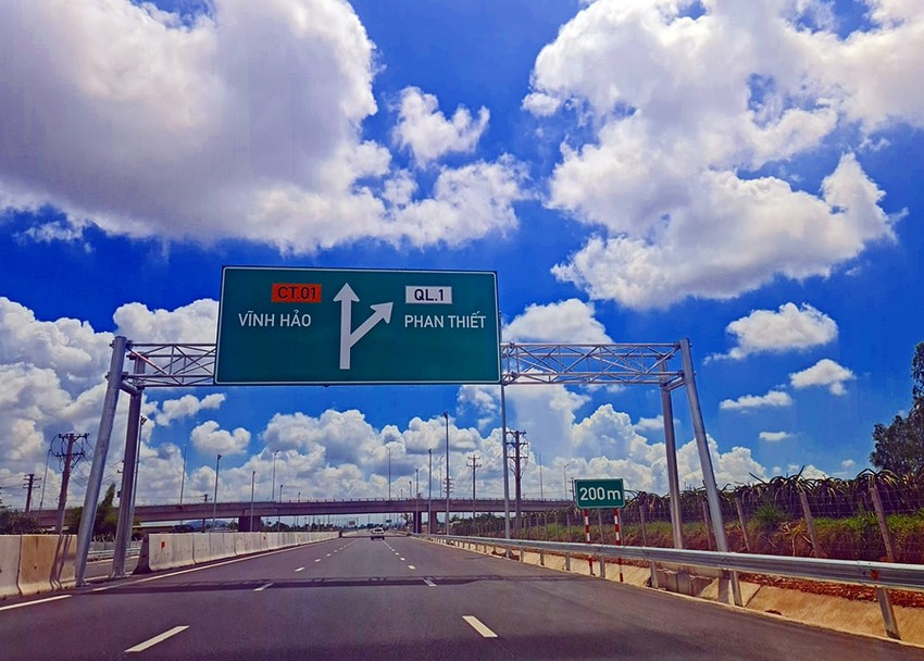 Điểm cuối cao tốc Vĩnh Hảo-Phan Thiết. Ảnh nguồn PLO Điểm cuối cao tốc Vĩnh Hảo-Phan Thiết. Ảnh nguồn PLO