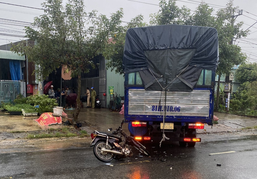 Hiện trường vụ tai nạn. Ảnh: Minh Ngân