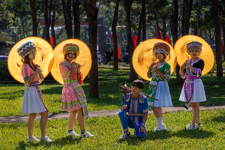 Sắc màu cộng đồng các dân tộc thiểu số trên cao nguyên Pleiku.