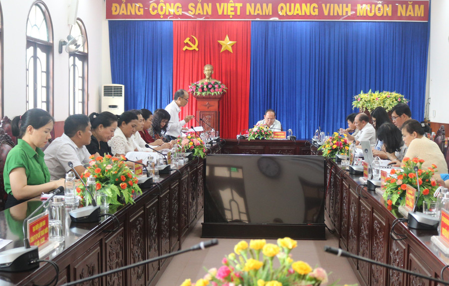 Quang cảnh buổi làm việc. Ảnh: P.D