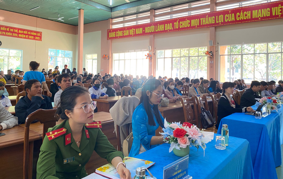 Quang cảnh hội nghị tại huyện Ia Pa. Ảnh: Mai Linh