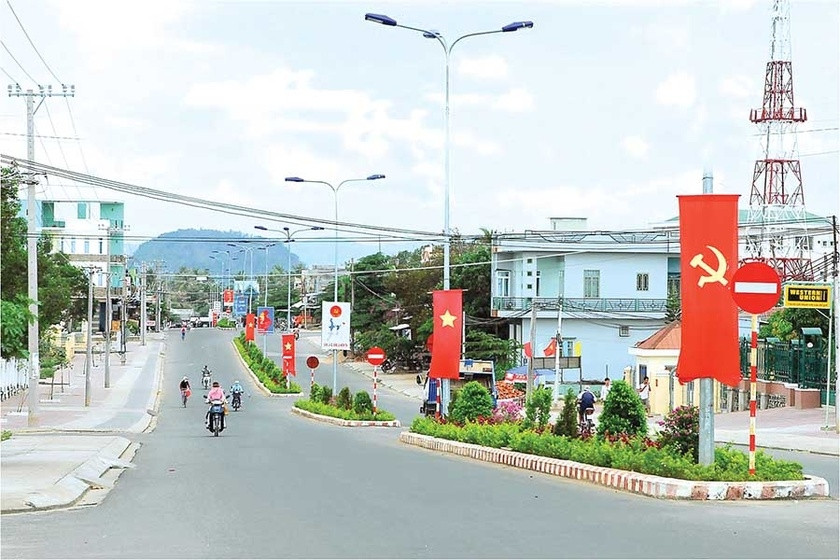 Một góc thị xã Ayun Pa. Ảnh: Đức Thụy Một góc thị xã Ayun Pa. Ảnh: Đức Thụy