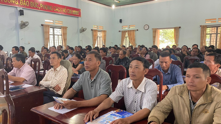 Cán bộ Hội Nông dân ở cơ sở tham gia lớp tập huấn. Ảnh: Phương Lộc