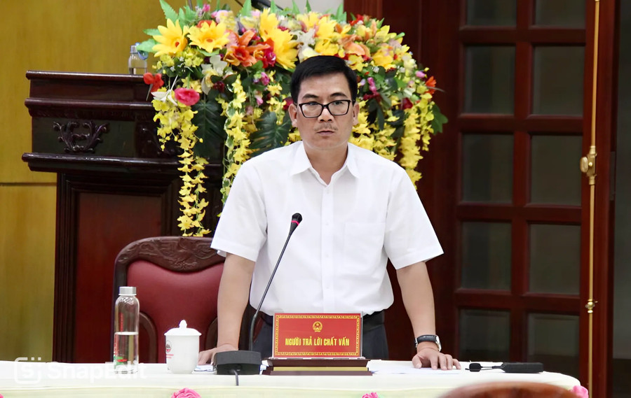 Ông Phạm Minh Trung-Giám đốc Sở Tài nguyên và Môi trường. Ảnh: Lê Nam Ông Phạm Minh Trung-Giám đốc Sở Tài nguyên và Môi trường. Ảnh: Lê Nam