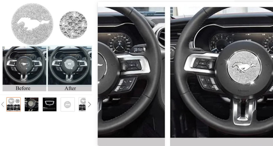 Phụ kiện trang trí vô lăng tiềm ẩn rủi ro nhưng lại rất dễ mua với giá rẻ. Ảnh: Hoàng Linh Phụ kiện trang trí vô lăng tiềm ẩn rủi ro nhưng lại rất dễ mua với giá rẻ. Ảnh: Hoàng Linh