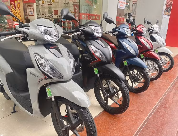 Một cửa hàng xe máy tại Việt Nam