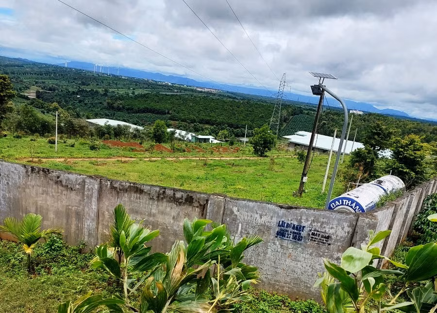 Trang trại chăn nuôi heo của bà Liên tại xã Ia Kênh, TP.Pleiku. Ảnh: H.V