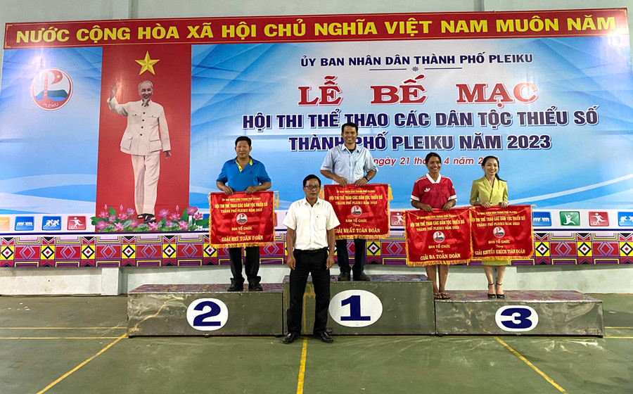 Xã Gào giành ngôi nhất toàn đoàn ở Hội thi năm nay. Ảnh: Văn Ngọc