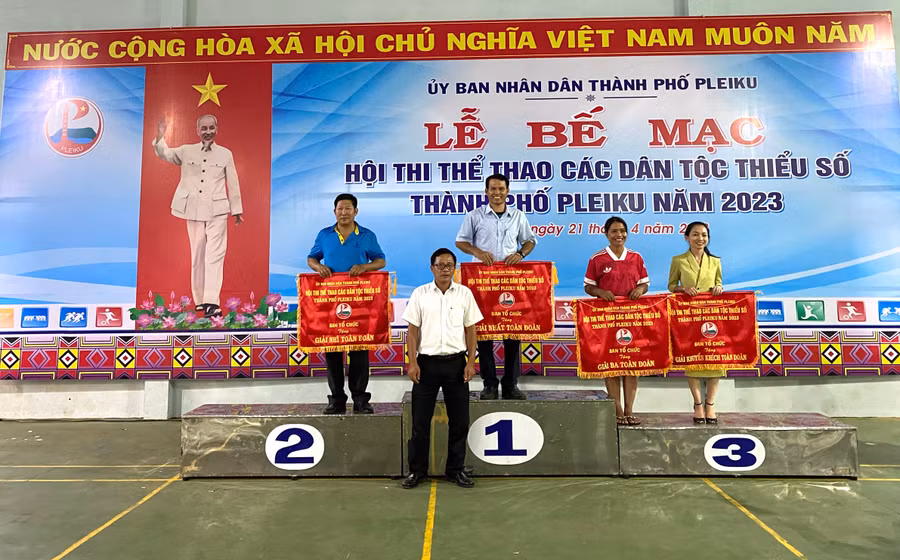 Xã Gào giành ngôi nhất toàn đoàn ở Hội thi năm nay. Ảnh: Văn Ngọc