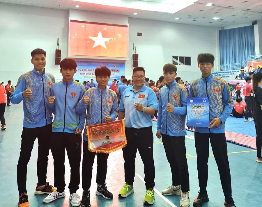 Đoàn Gia Lai tham gia giải đấu này với 5 vận động viên và 1 huấn luyện viên. Ảnh: Thiên Bình