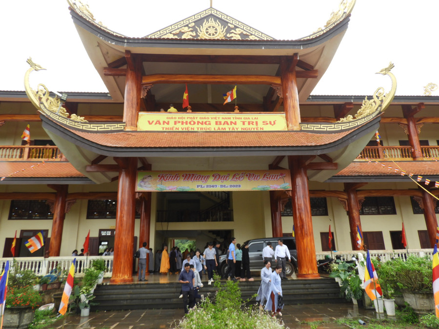 Địa điểm đứng chân mới của Văn Phòng Ban Trị sự Giáo hội Phật giáo Việt Nam tỉnh Gia Lai tại Thiền Viện Trúc Lâm Tây Nguyên. Ảnh Thanh Nhật Địa điểm đứng chân mới của Văn Phòng Ban Trị sự Giáo hội Phật giáo Việt Nam tỉnh Gia Lai tại Thiền Viện Trúc Lâm Tây Nguyên. Ảnh Thanh Nhật