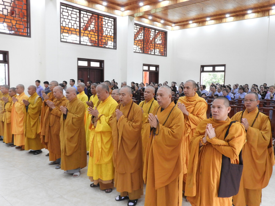 Trang nghiêm Đại lễ Vu lan báo hiếu và cầu siêu anh hùng liệt sĩ lần đầu tiên diễn ra tại Thiền viện Trúc Lâm Tây Nguyên. Ảnh: Thanh Nhật