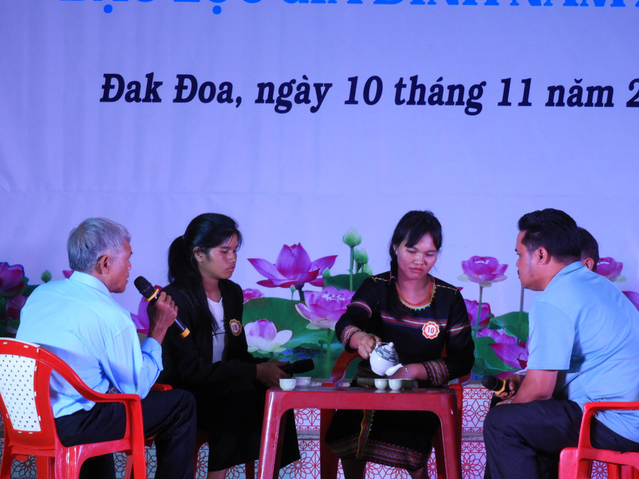 Phần thi dự thi của các đơn vị tham gia tại Hội thi. Ảnh Thanh Nhật