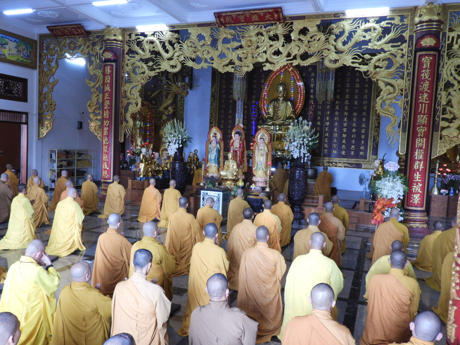 Quang cảnh lễ bế mạc An cư Kiết hạ Phật lịch 2567. Ảnh Thanh Nhật