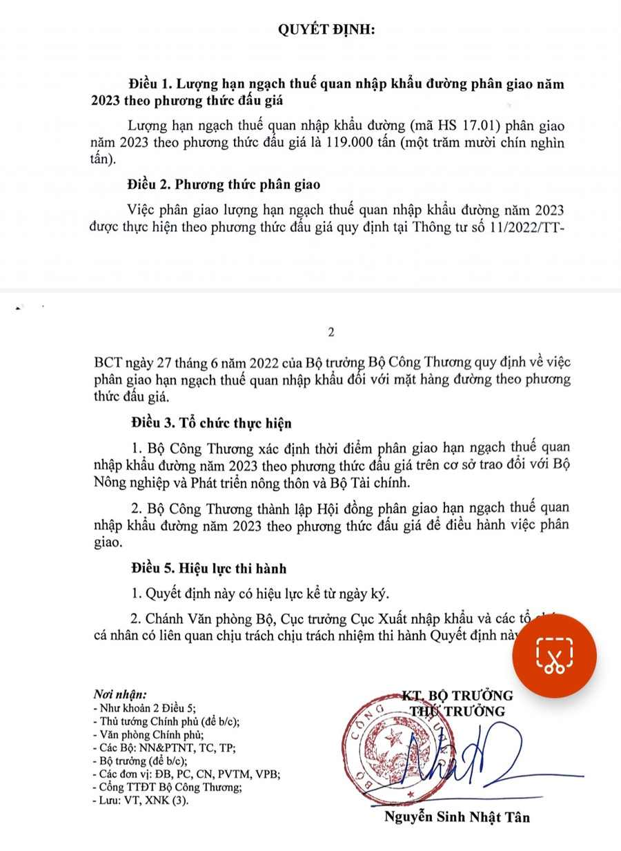 Quyết định 2575. Ảnh: Huỳnh Lê