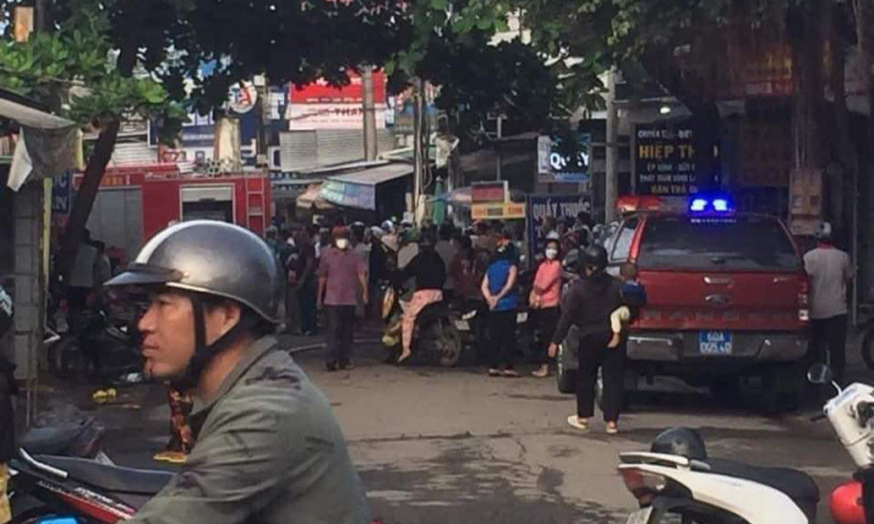 Cơ quan Công an phong tỏa khu vực xảy ra sự việc Cơ quan Công an phong tỏa khu vực xảy ra sự việc