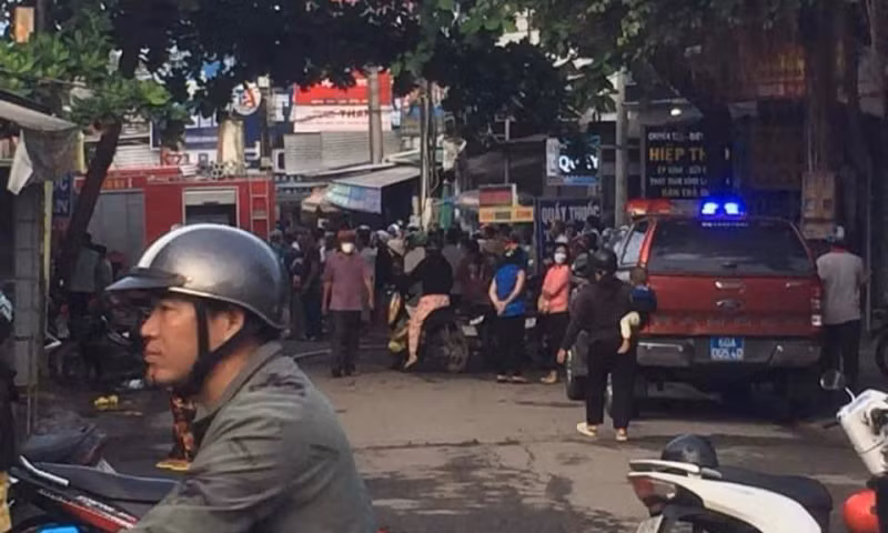 Cơ quan Công an phong tỏa khu vực xảy ra sự việc