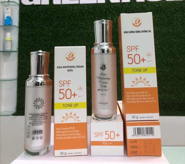 Sản phẩm Asia Whitening Cream With SPF 50+PA+++ bị thu hồi toàn quốc Sản phẩm Asia Whitening Cream With SPF 50+PA+++ bị thu hồi toàn quốc