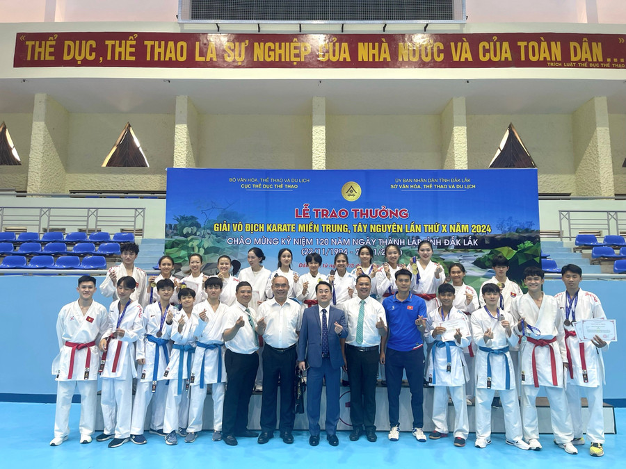 Đoàn VĐV Gia Lai đã xếp thứ 4 chung cuộc ở giải đấu năm nay. Ảnh: Công Tuấn Đoàn VĐV Gia Lai đã xếp thứ 4 chung cuộc ở giải đấu năm nay. Ảnh: Công Tuấn