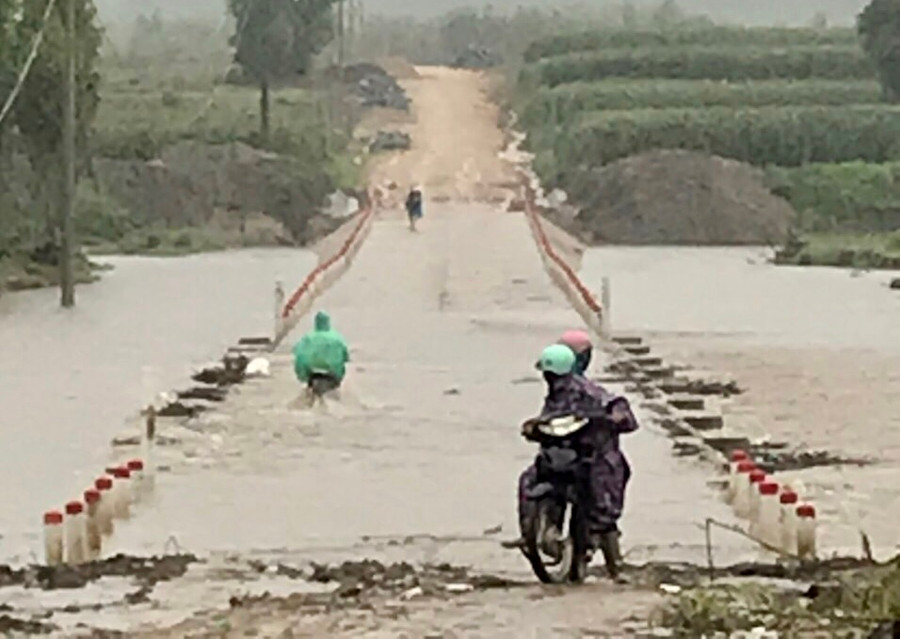 Ngầm tràn xã Pờ Tó (huyện Ia Pa) bị ngập. Ảnh CTV Ngầm tràn xã Pờ Tó (huyện Ia Pa) bị ngập. Ảnh CTV