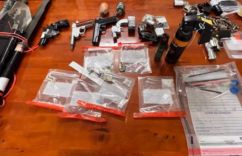 Tang vật Cơ quan Công an thu giữ được tại nhà của Nguyễn Thanh Minh Hoàng