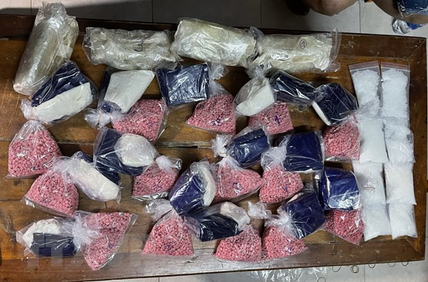 Tang vật một vụ án ma túy. (Ảnh: TTXVN). Tang vật một vụ án ma túy. (Ảnh: TTXVN).