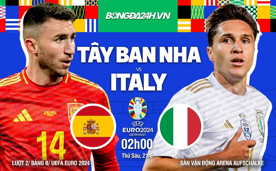 Tây Ban Nha và Italia là cuộc đối đầu nhiều duyên nợ giữa 2 ông lớn của bóng đá thế giới. Ảnh: Bongda24h