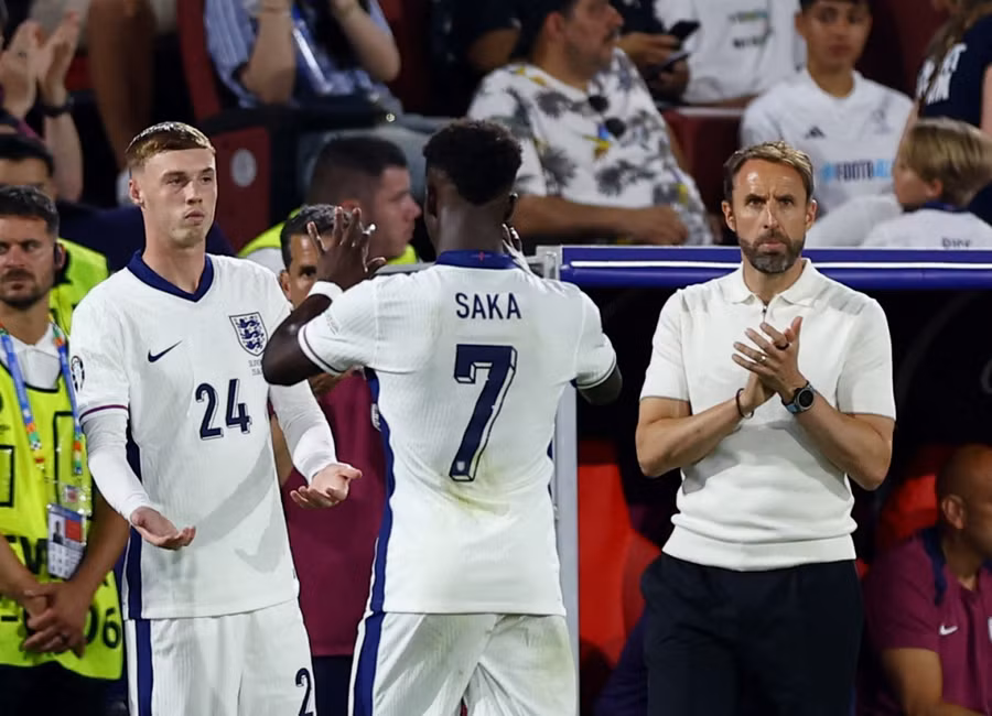 Cole Palmer đã có những phút thi đấu đầu tiên ở Euro 2024. Ảnh: Reuters