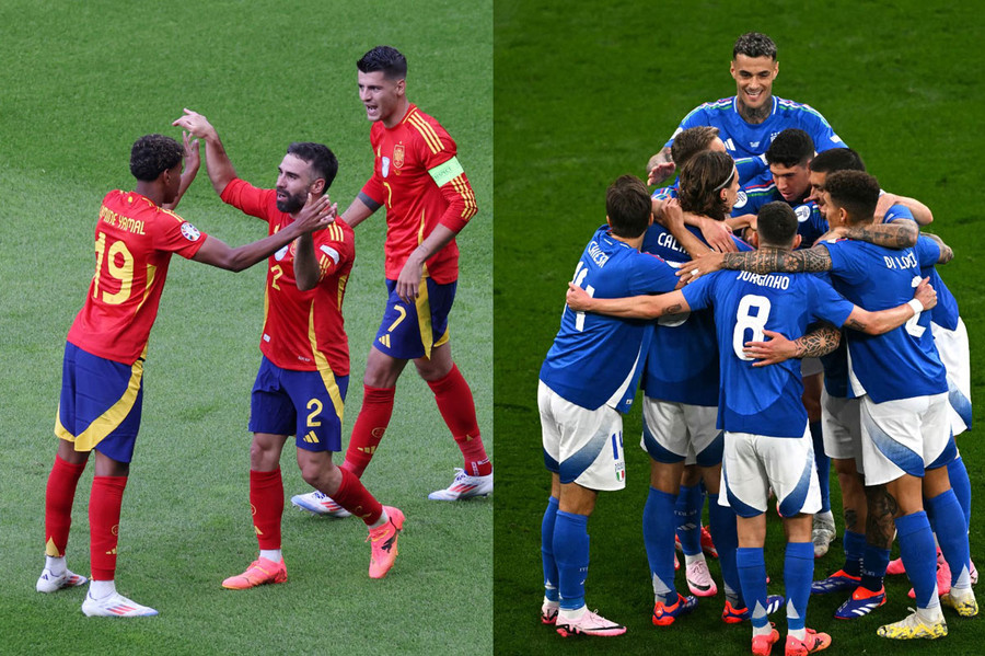 Cả Tây Ban Nha và Italia đều giành được chiến thắng ở trận ra quân. Ảnh: Getty Images