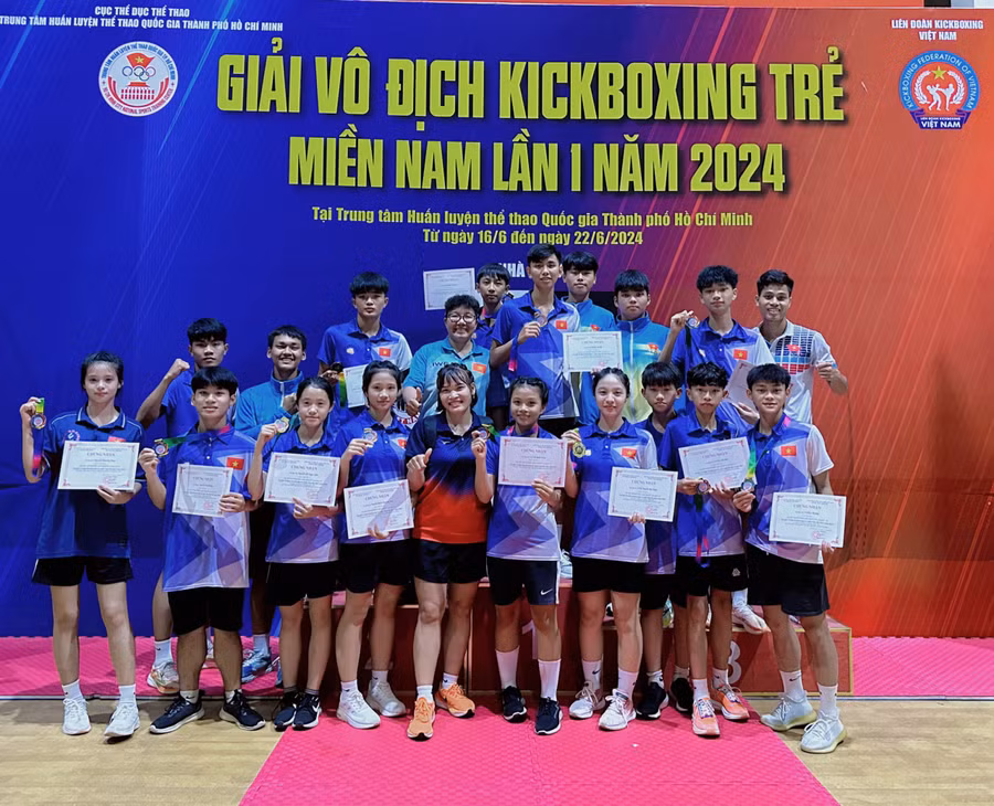 Các võ sĩ Gia Lai đã thi đấu xuất sắc trong lần đầu tiên giải được tổ chức. Ảnh: Xoan Phạm