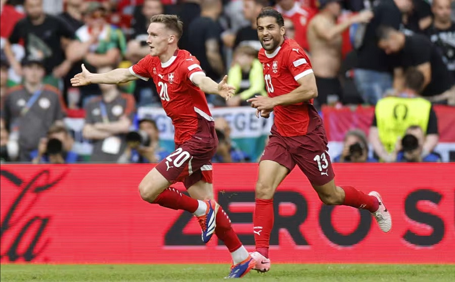 Thụy Sỹ đã chứng minh mình có thể lật đổ bất cứ ông lớn nào. Ảnh: UEFA Thụy Sỹ đã chứng minh mình có thể lật đổ bất cứ ông lớn nào. Ảnh: UEFA
