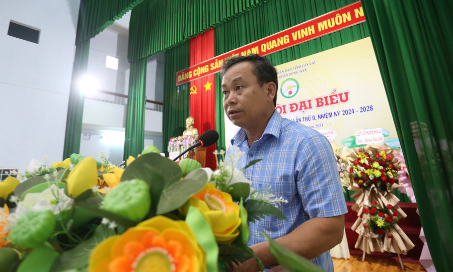 Phó Giám đốc Sở Văn hóa-Thể thao và Du lịch Nguyễn Văn Ý phát biểu tại đại hội. Ảnh: Văn Ngọc Phó Giám đốc Sở Văn hóa-Thể thao và Du lịch Nguyễn Văn Ý phát biểu tại đại hội. Ảnh: Văn Ngọc