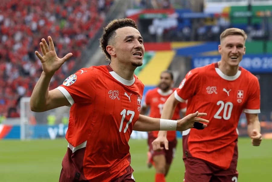 Thụy Sỹ đã hạ gục Italia để bước vào tứ kết. Ảnh: UEFA Thụy Sỹ đã hạ gục Italia để bước vào tứ kết. Ảnh: UEFA