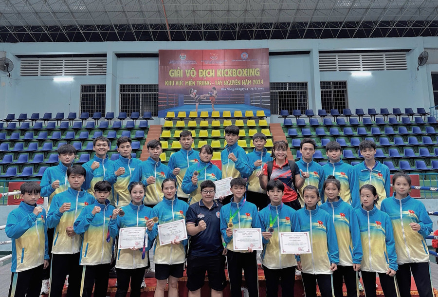 Các võ sĩ Gia Lai đã giành được 5 huy chương ở giải lần này. Ảnh: Xoan Phạm Các võ sĩ Gia Lai đã giành được 5 huy chương ở giải lần này. Ảnh: Xoan Phạm